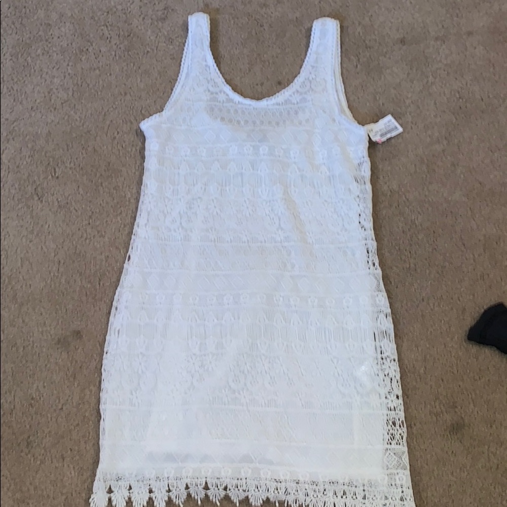 White lace dress